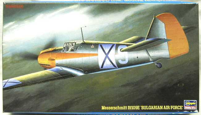 Hasegawa 1/48 Messerschmitt Bf-109E Emil - Bulgarian or Romanian Air Forces, JT123 plastic model kit